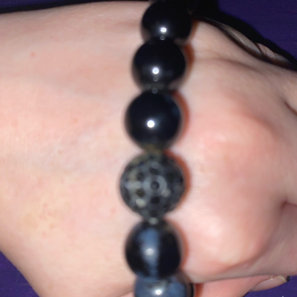 Stretchy Rhinestones & Beaded Bracelet - Picture 6 of 6
